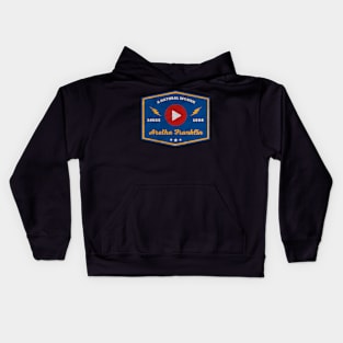 Aretha Franklin // Play Button Kids Hoodie